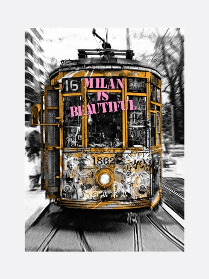 Milan is Beautiful Tram Pink