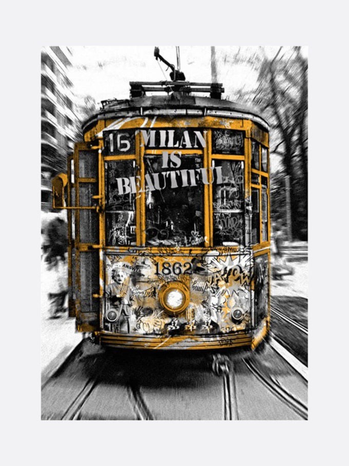 Milan is Beautiful Tram Silver