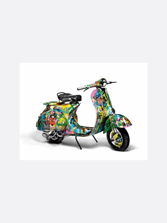 Milan is Beautiful Vespa 56x76cm